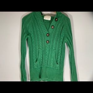 Aeropostale green hoodie sweater pullover top